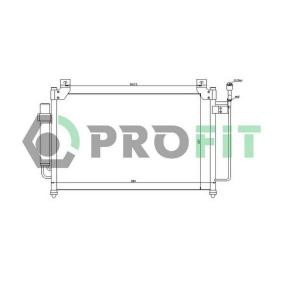 Klimakondensator des Herstellers PROFIT - Originalware Artikelnummer: PR 2026C1