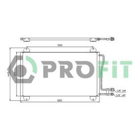 Klimakondensator des Herstellers PROFIT - Originalware Artikelnummer: PR 3546C1