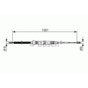 Handbremsseil 1 987 477 205 von BOSCH günstig für 11,24 € online kaufen