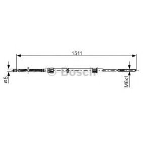 Handbremsseil 1 987 477 285 von BOSCH günstig für 13,83 € online kaufen
