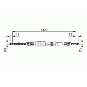 Handbremsseil 1 987 477 373 von BOSCH günstig für 54,08 € online kaufen
