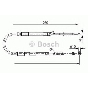 Handbremsseil 1 987 477 541 von BOSCH günstig für 29,40 € online kaufen