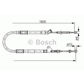 Handbremsseil 1 987 477 546 von BOSCH günstig für 29,40 € online kaufen