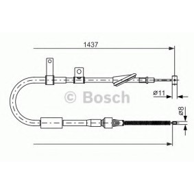 Handbremsseil für SUZUKI von BOSCH