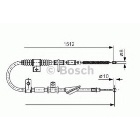 Handbremsseil 1 987 477 742 von BOSCH günstig für 27,27 € online kaufen