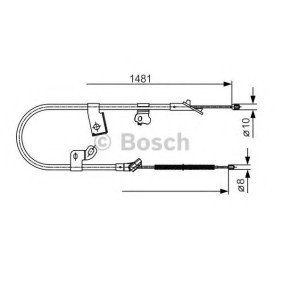 Handbremsseil 1 987 477 919 von BOSCH günstig für 40,71 € online kaufen