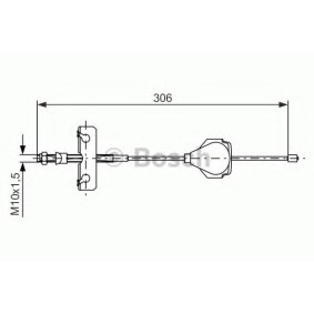 Handbremsseil 1 987 477 990 von BOSCH günstig für 17,68 € online kaufen