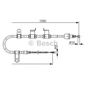 Handbremsseil 1 987 482 072 von BOSCH günstig für 34,28 € online kaufen