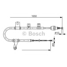 Handbremsseil 1 987 482 074 von BOSCH günstig für 30,80 € online kaufen