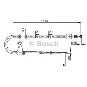 Handbremsseil 1 987 482 075 von BOSCH günstig für 30,75 € online kaufen