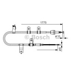 Handbremsseil 1 987 482 077 von BOSCH günstig für 60,96 € online kaufen