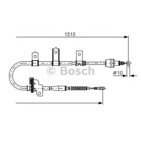 Handbremsseil 1 987 482 098 von BOSCH günstig für 31,19 € online kaufen