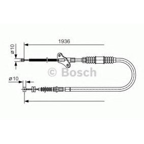 Handbremsseil 1 987 482 111 von BOSCH günstig für 79,93 € online kaufen
