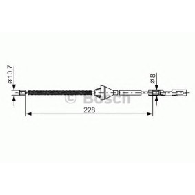 Handbremsseil 1 987 482 122 von BOSCH günstig für 7,74 € online kaufen