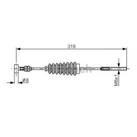 Handbremsseil 1 987 482 157 von BOSCH günstig für 15,59 € online kaufen