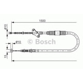 Handbremsseil 1 987 482 171 von BOSCH günstig für 36,68 € online kaufen