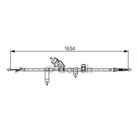 Handbremsseil 1 987 482 222 von BOSCH günstig für 43,29 € online kaufen