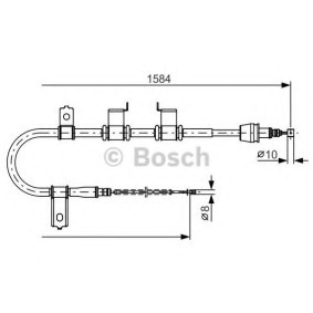 Handbremsseil 1 987 482 223 von BOSCH günstig für 32,38 € online kaufen