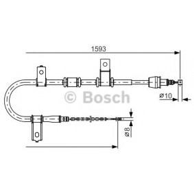 Handbremsseil 1 987 482 224 von BOSCH günstig für 39,08 € online kaufen