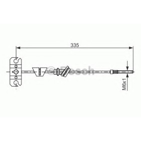 Handbremsseil 1 987 482 225 von BOSCH günstig für 15,00 € online kaufen
