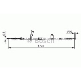Handbremsseil 1 987 482 300 von BOSCH günstig für 27,49 € online kaufen