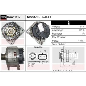 Lichtmaschine RAA11117 von DELCO REMY günstig für 144,58 € online kaufen