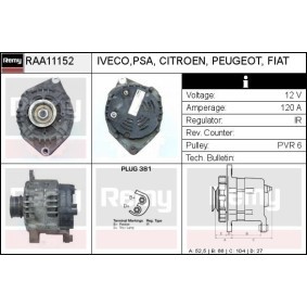 Lichtmaschine RAA11152 von DELCO REMY günstig für 145,64 € online kaufen