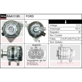 Lichtmaschine RAA11195 von DELCO REMY günstig für 201,86 € online kaufen