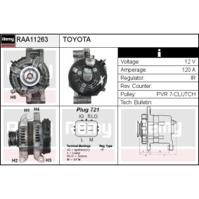 Lichtmaschine für LEXUS von DELCO REMY