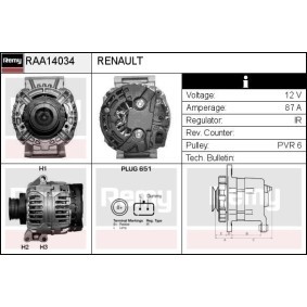 Lichtmaschine RAA14034 von DELCO REMY günstig für 165,61 € online kaufen