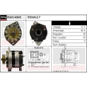 Lichtmaschine für RENAULT TRUCKS von DELCO REMY