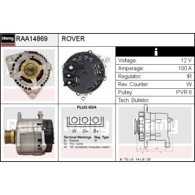 Lichtmaschine für ROVER von DELCO REMY