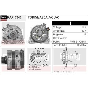 Lichtmaschine RAA15340 von DELCO REMY günstig für 174,18 € online kaufen