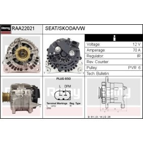 Lichtmaschine RAA22021 von DELCO REMY günstig für 144,39 € online kaufen