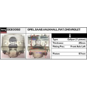 Bremssattel für SAAB von DELCO REMY