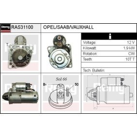 Köp Startmotor av DELCO REMY RAS31100 till det låga priset 1406,14 kr