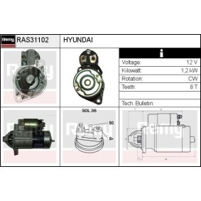 Anlasser für HYUNDAI von DELCO REMY
