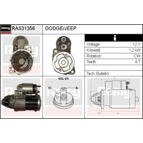 Köp Startmotor av DELCO REMY RAS31356 till det låga priset 1589,93 kr