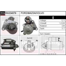 Anlasser RAS34079 von DELCO REMY günstig für 104,28 € online kaufen