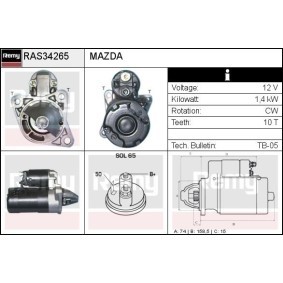 Anlasser RAS34265 von DELCO REMY günstig für 97,30 € online kaufen