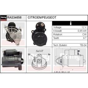 Anlasser RAS34656 von DELCO REMY günstig für 95,09 € online kaufen