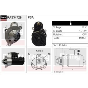 Anlasser RAS34729 von DELCO REMY günstig für 138,67 € online kaufen