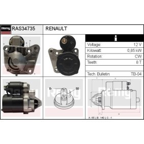 Anlasser RAS34735 von DELCO REMY günstig für 99,50 € online kaufen