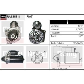 Anlasser für FIAT von DELCO REMY