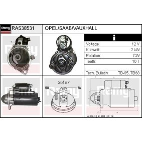 Anlasser RAS38531 von DELCO REMY günstig für 106,49 € online kaufen