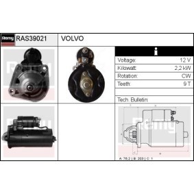 Köp Startmotor av DELCO REMY RAS39021 till det låga priset 1516,81 kr