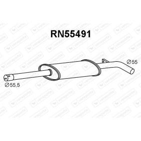 Vorschalldämpfer von VENEPORTE für MEGANE III Coupe (DZ0/1_) günstig online kaufen