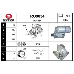 Acquista Motorino avviamento da SNRA RO9034 a buon mercato per soli 225,28 €