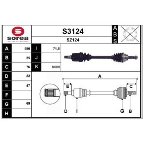 Acquista Semiasse da SNRA S3124 a buon mercato per soli 210,10 €