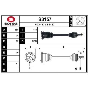 Acquista Semiasse da SNRA S3157 a buon mercato per soli 216,20 €